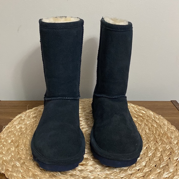 Bearpaw Elle navy blue suede boots size 5 - Picture 2 of 8
